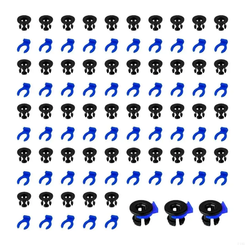 

Pack Of 40 ABS 3D Printer Bowden Tube Couplers PTFE Fittings With Fastening Parts For Secure Connection F19E