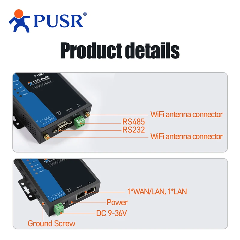 Imagem -04 - Gateway Modbus sem Fio com Wi-fi Banda Dupla Portas Ethernet Usr-w630s Rs232 Rs485 Rs485 Cliente 5