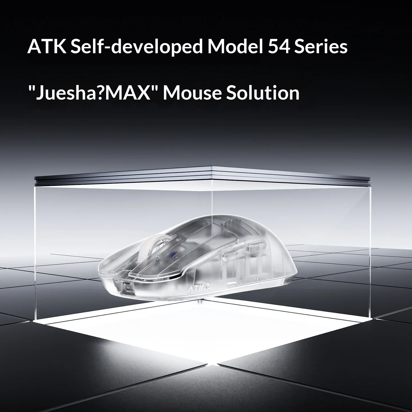 ATK ZERO Transparent Wireless Mouse Nordic 54H20 Paw3950Ultra 39gram Lightweight Ergonomic Gaming Mice PC Accessories Valorant