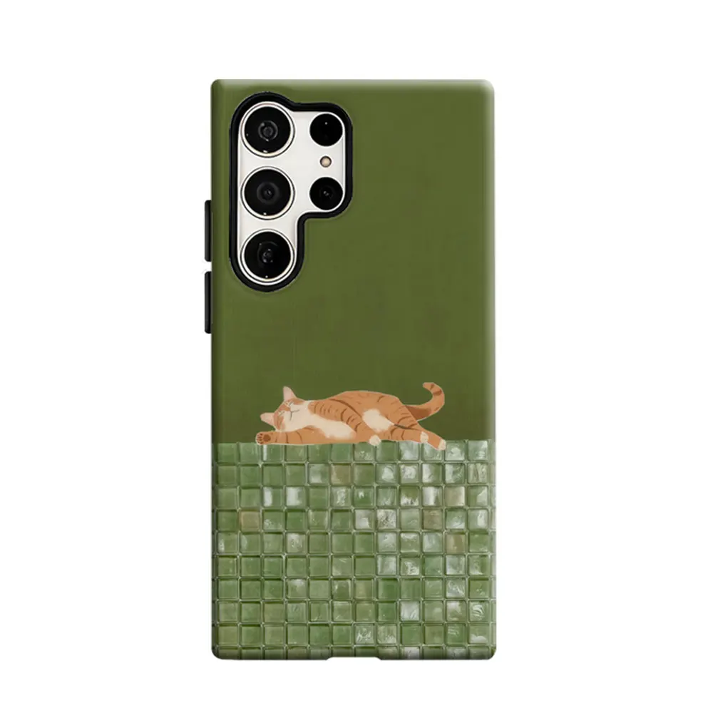 CaseLumi Phone Case For Samsung Galaxy S25 S24 S23 Ultra Plus HD Hard Vintage Charm Double Layer Cover Film Shell