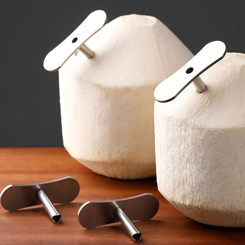 1PC Stainless Steel Coconut Opener Reusable Cutting Tool Coconut Knife Hole Punch Drill Head for Kitchen Accessories