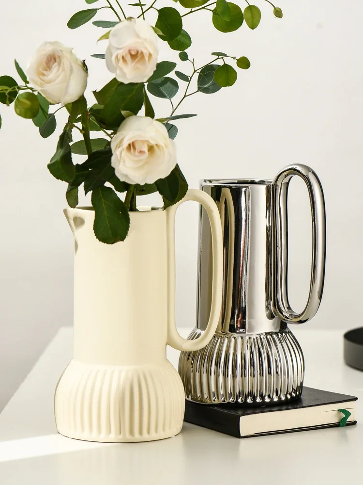 European-style Ceramic Vase Portable Arrangement Hydroponic Room Table Decoration