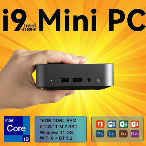2025 Venta Caliente Mini Pc Intel Core I9 Windows 11 Mini