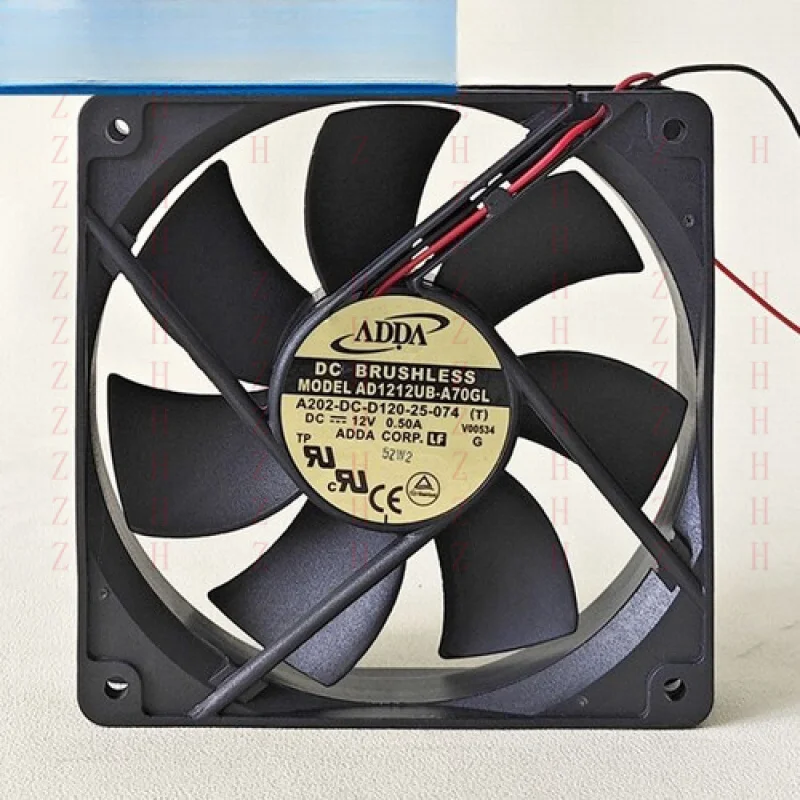 

XXZ New FOR 1PC AD1212UB-A70GL ADDA12V 0.50A 12cm 12025 Power Supply chassis Cooling Fan