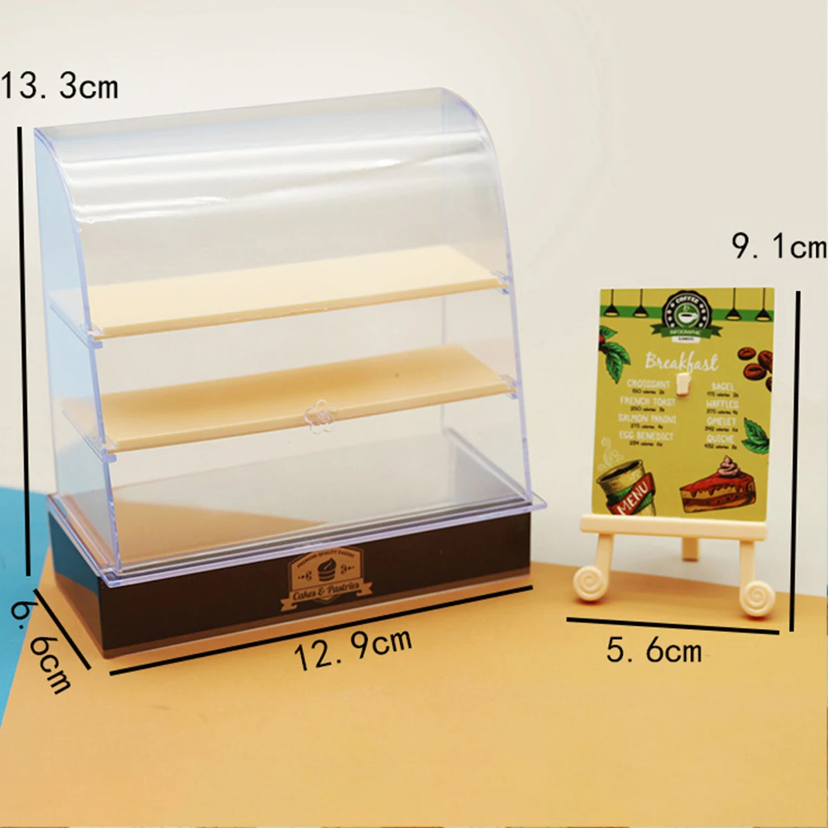 Casa de muñecas a escala 1:12, decoración de tienda de pasteles en miniatura, soporte de panadería, juego de comida, modelo de casa de juego para niña, regalo, juguete de cocina