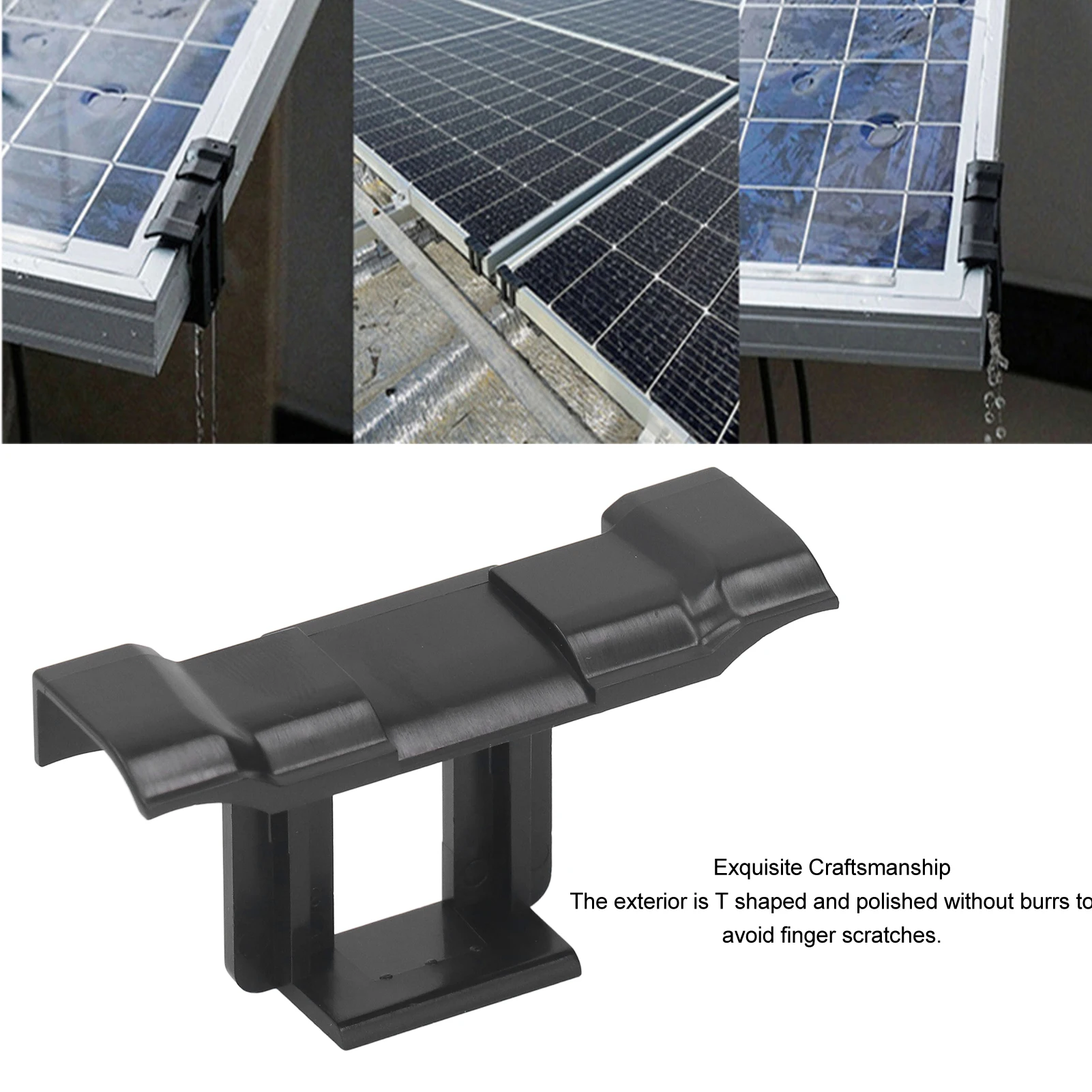 20PCS Solar Panel Water Drain Clip PV Modules Cleaning Clip 30mm Photovoltaic Panel Drainage Buckle Clip image 4