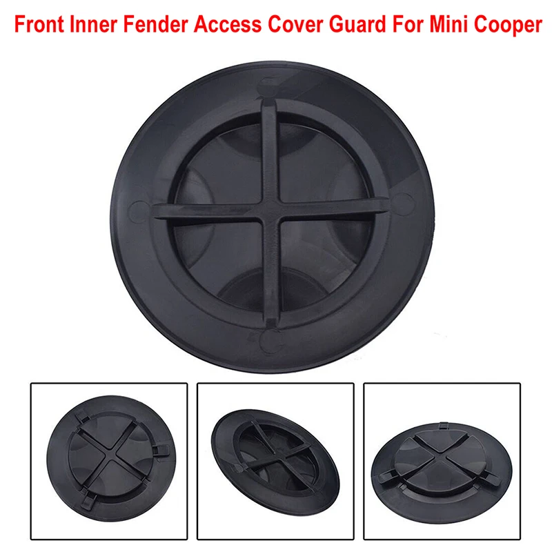 Front Wheel Arch Headlight Access Cover Lid Wheelhouse Car Accessories Plastic Black For MINI R55 R56 R57 R58 R59 #51772751776