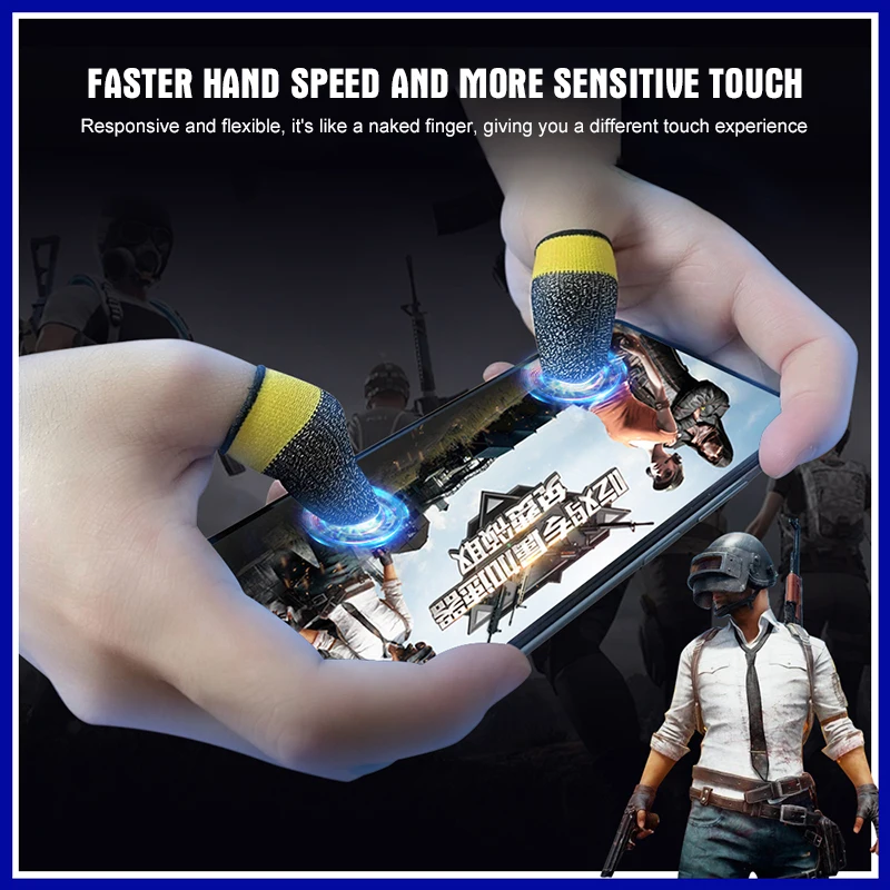 Pubg High-quality Material Durable Breathable Improve Gaming Performance Enhance Finger Sensitivity Game Finger Sleeves Non-slip