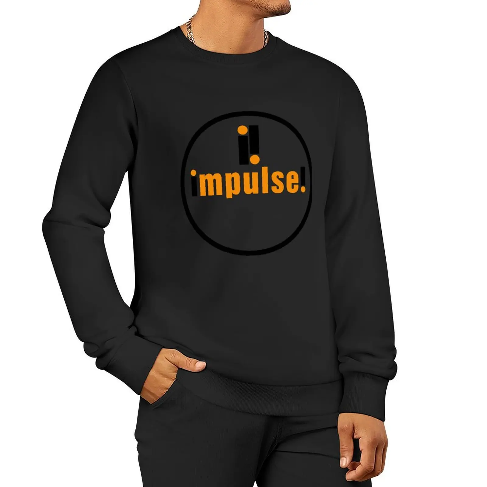 Impulse Record Label Pullover Hoodie streetwear men tracksuits men's sweatshirts