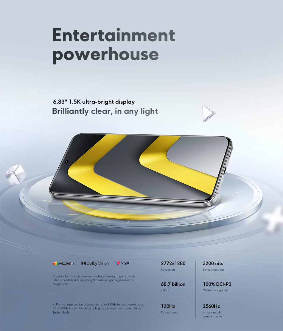 New POCO M8 Pro 5G Smartphone Global Version Snapdragon 7s Gen 4 NFC 6.83" 1.5K 120Hz display 6500mAh 100W Charging