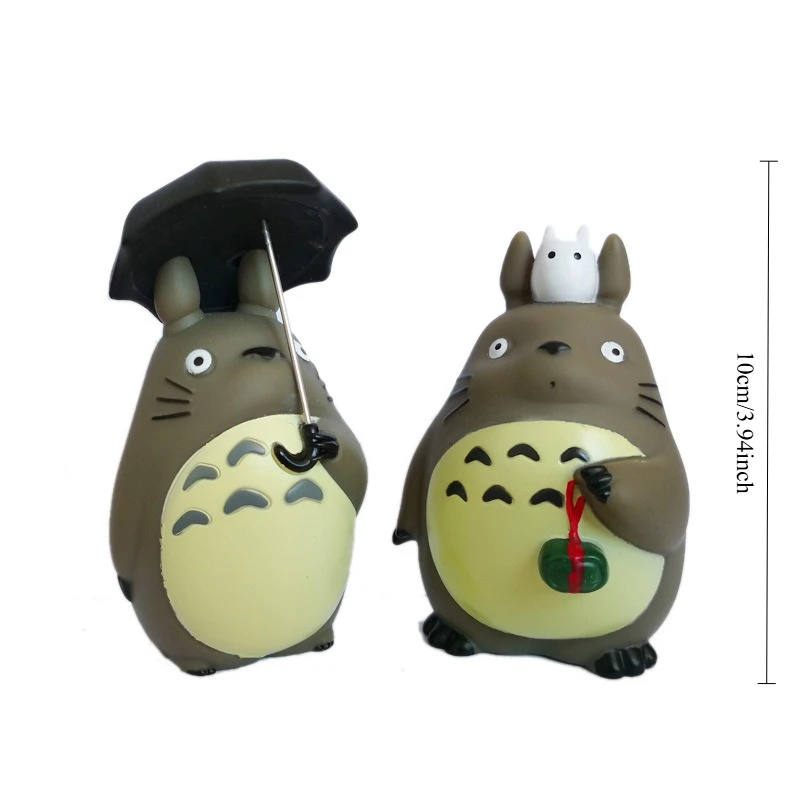 My Neighbor Totoro Cute Vinyl Cartoon Doll Figurines Ornaments Multi-purpose Decor Birthday Cake Baking Topper Auto Accessories view 6