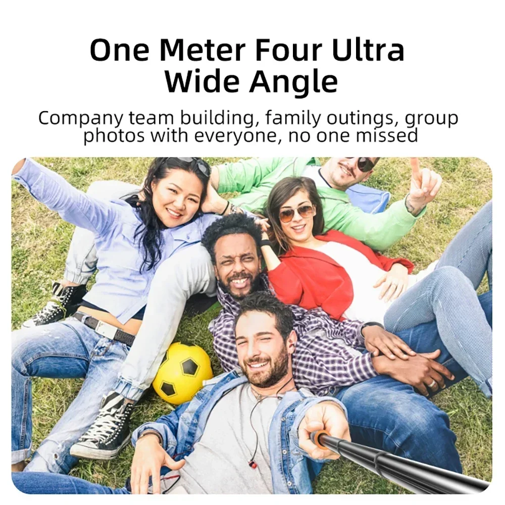 1.4M Extendable Tripod Handheld Selfie Stick for DJI Pocket 3/Action 5 Pro/4/Gopro Portable Stand for Action Camera Accessories