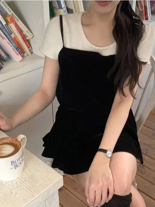 春 Dr レディース 韓国風 Sle Aラインスカート ネクタイデザイン Bla Dr ファッショナブルな都会通勤 ポリエステル生地