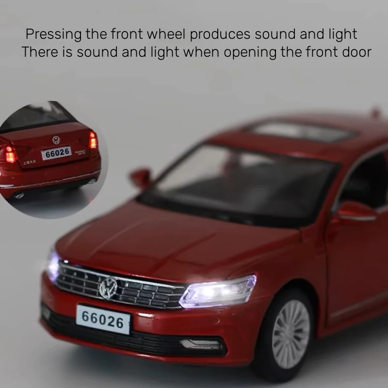 VWパサート-合金スケールの車モデル,ダイキャストメタル,ミニチュア