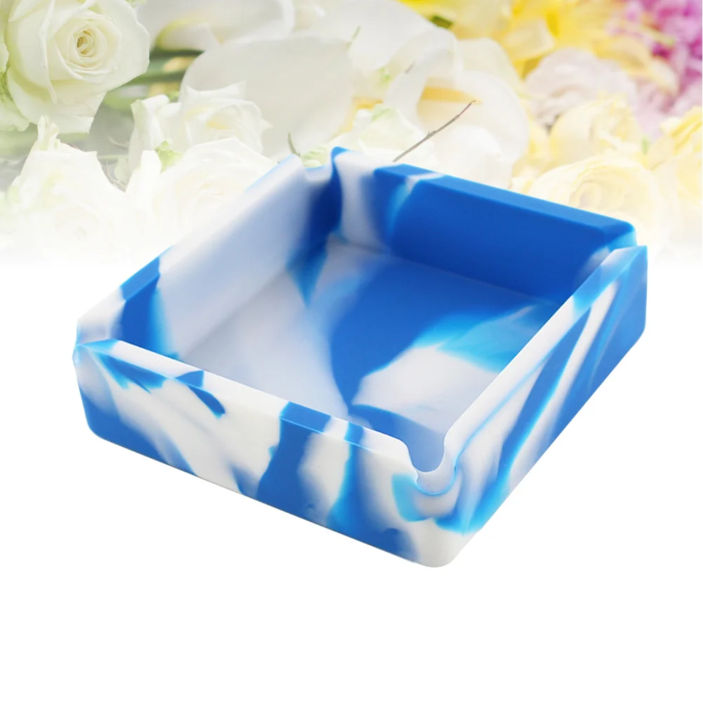 

Anti-fall Ashtray Camouflage Container Silicone Holder Square High Temperature Resistance