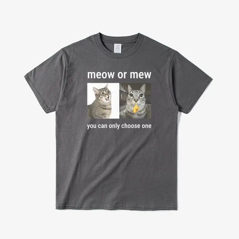 

Вы можете только выберите один мем: забавный кот, юмористическая мужская и женская повседневная хлопковая футболка в стиле Харадзюку с круглым вырезом и короткими рукавами