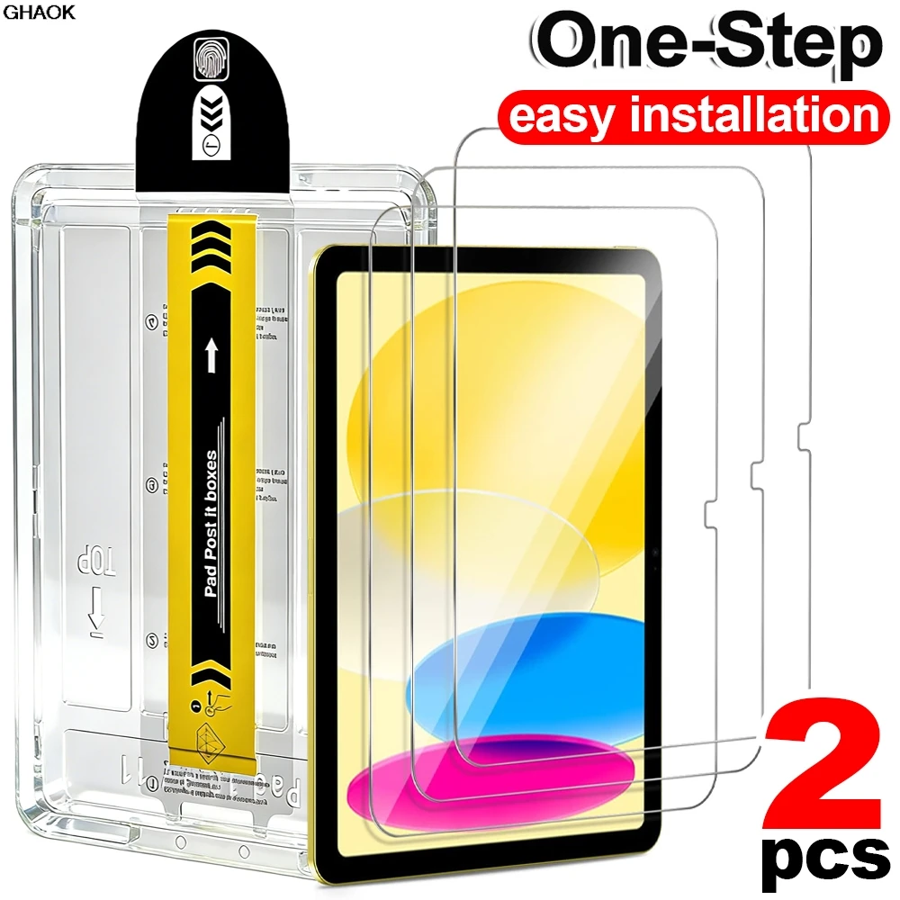 

For IPad (A18) 12th Tempered Glass Screen Protectors with Easy Installation Kit for IPad (A16) 11th Generation Shatterproof Film