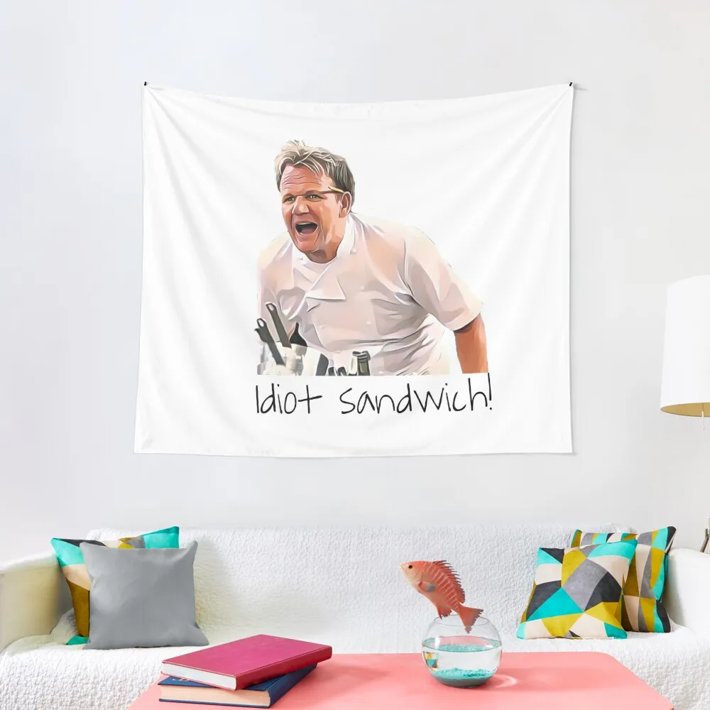 Gordon Ramsay idiot sandwich Tapestry Aesthetic Room Decorations Tapete For The Wall Wall Deco Tapestry