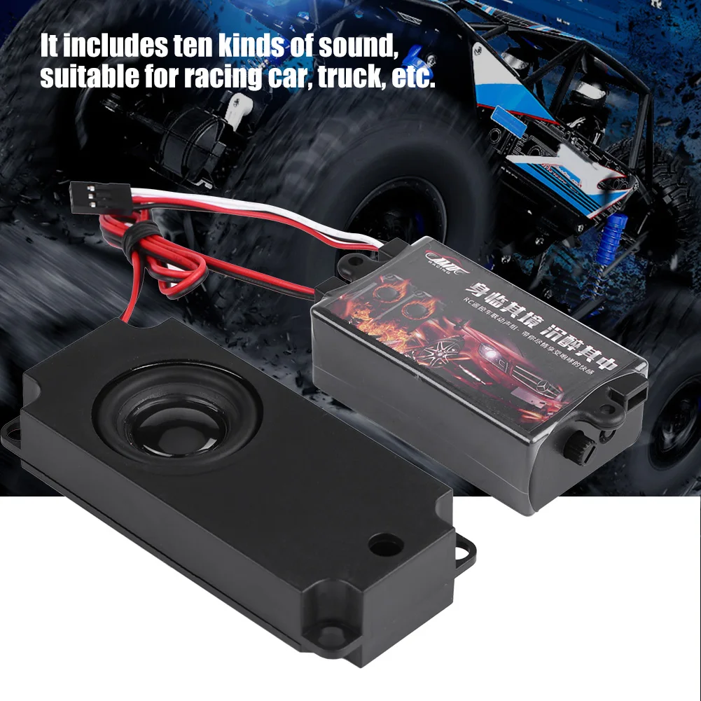 

RC RC Engine Sound RC Car Engine Sound Simulated Module Set Simulator with Speaker for 1/10 Vehicle Cars Model RC Engine Sound
