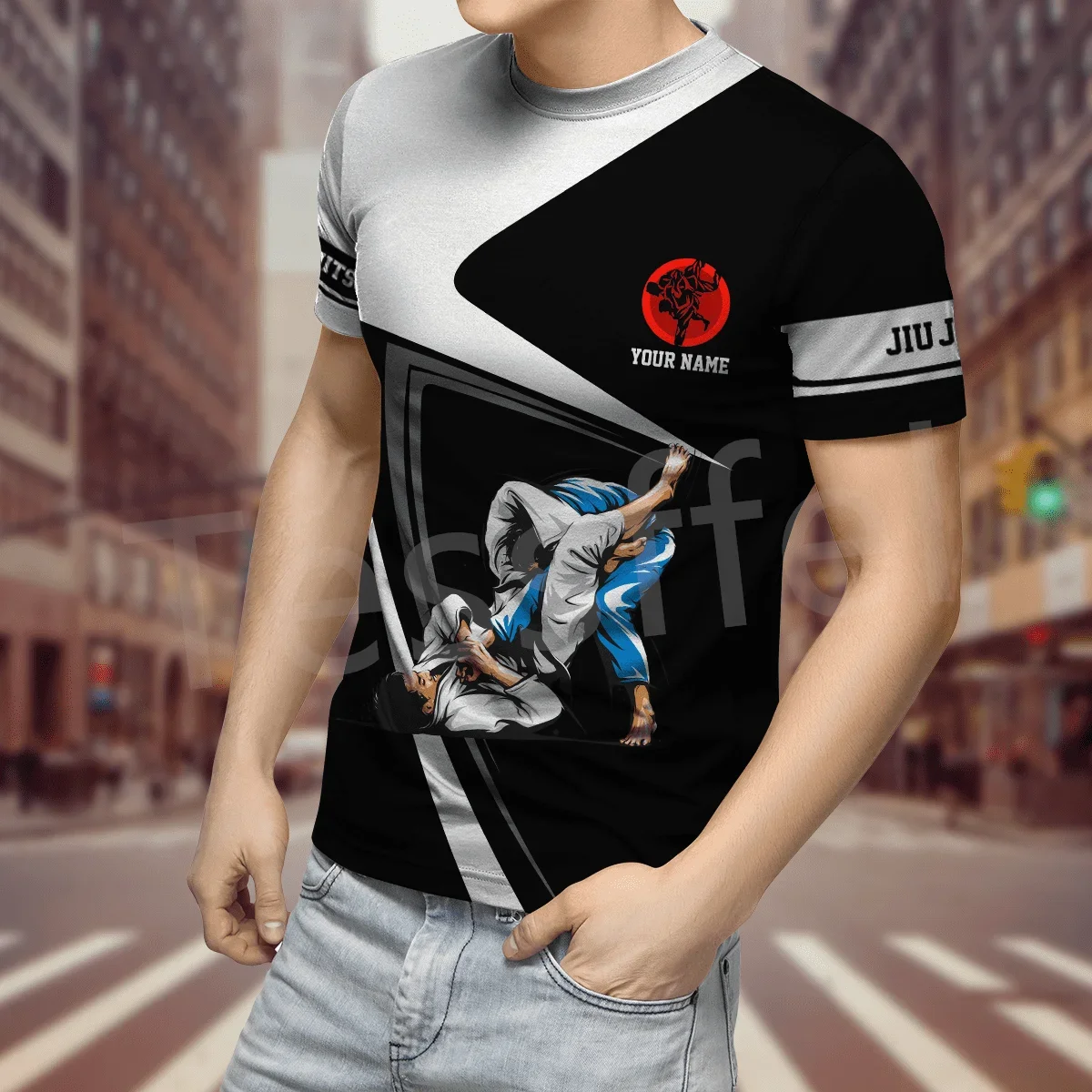 New Summer Fashion Men's Judo 3D Printed T-shirt Short Sleeve Street Leisure Sports Fitness Military Art Oversized Round Neck O