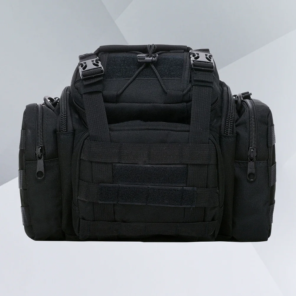 سعة كبيرة إغراء حقيبة الصيد مقاوم للماء النايلون متعدد جيب الثقيلة خياطة مبطن حزام الكتف قابل للتعديل معدات صيد الأسماك