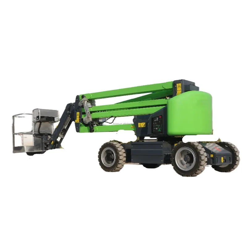 2025 Articulated Boom Lift Table for Pickup Truck Telescopic Curved Arm Elevator Pull Behind Boom Lift Motor Pump Engine Gear