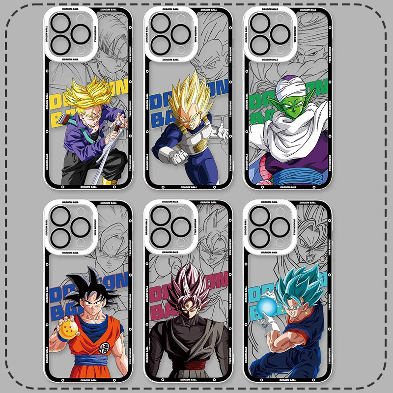 D-Dragon Ball GOKU BLACK VEGETA Soft Phone Case for Samsung Galaxy S26 Ultra S25 Edge S24 S21 S23 S22 FE Plus A57 A37 A07 A17 5G