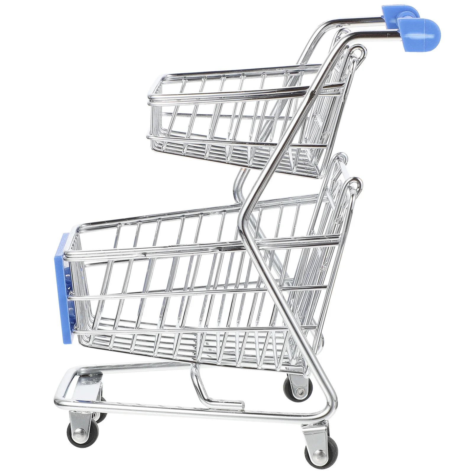 어린이를 위한 미니 쇼핑 데스크탑 장식 보관소 작은 쇼핑 카트 컨테이너 핸드카트 작은 슈퍼마켓 카트 모드