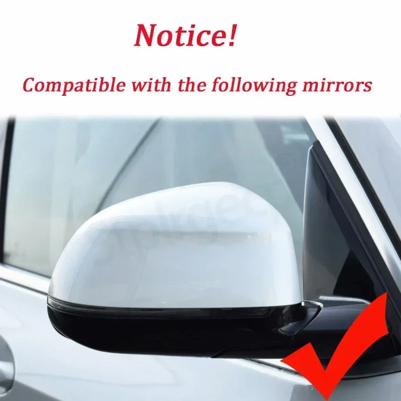 4pcs Carbon Fiber Rearview Mirror Cap Wing Side Mirror Cover For BMW X3 IX3 G01 G08, X4 G02, X5 G05, X6 G06, X7 G07 Replacement