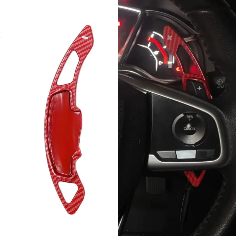 

2pcs/lot Car Steering Wheel Shift Paddle Shifter fit For Honda Civic G10 Accord X CR-V Odyssey 2018-2022 ABS Carbon Fiber