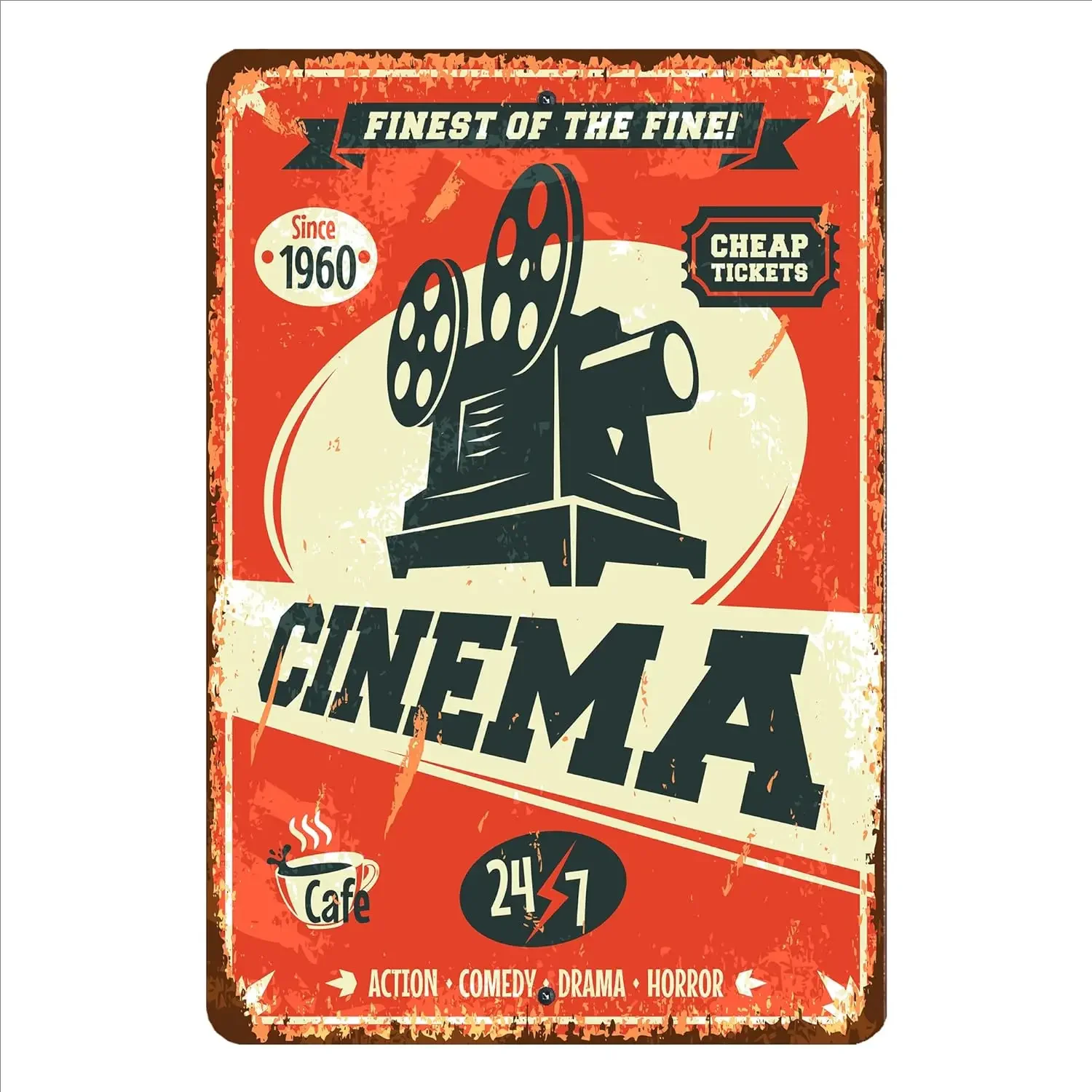 1pc Metalls child Poster Metall Aluminium Zeichen für Keller Bar Kartenspiel Filmraum frische Popcorn Butter Jumbo Kunst Metall