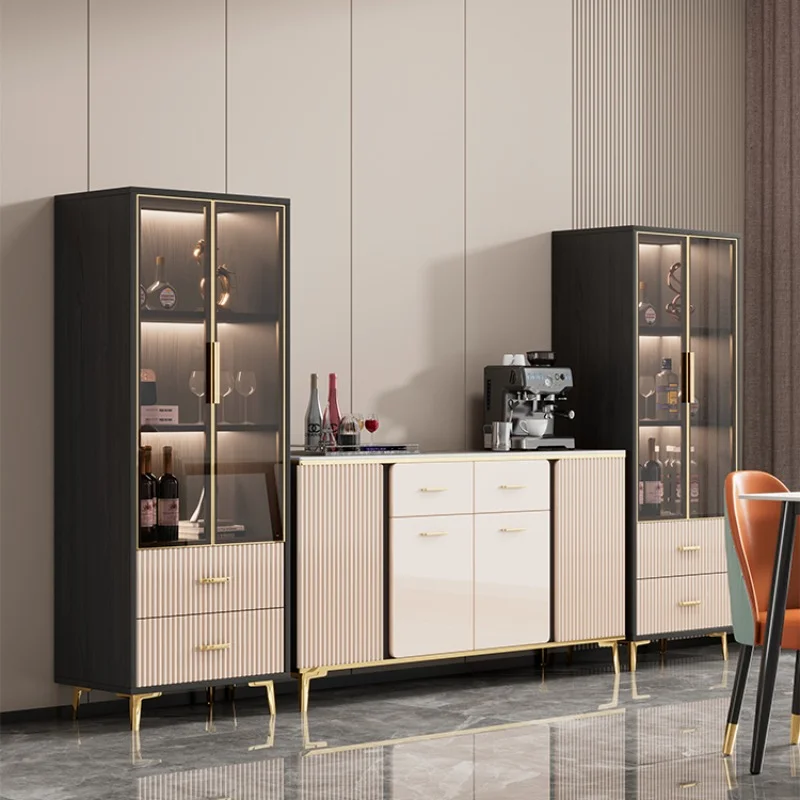 

Liquor Storage Wine Cabinets Modern Living Room Simplicity Wall Wine Cabinets Luxury Display Estante Vinos Bar Furniture QF50JG