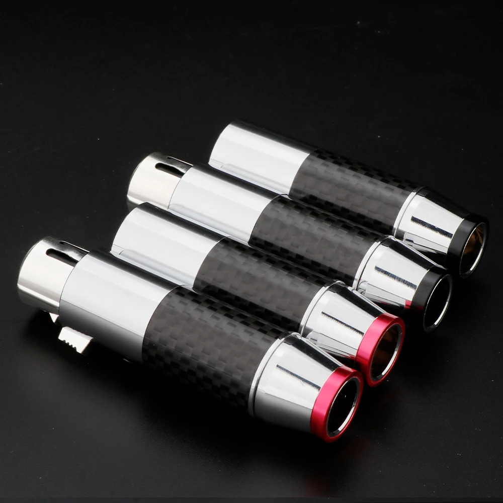 Hallo-end XLR Stecker Silber Überzogene Carbon Faser Audio XLR Stecker Weibliche Stecker Für 11mm DIY Interconnect kabel – Detail 1