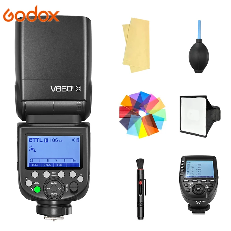 

Godox V860III Flash with Xpro for Canon Sony Nikon Fuji Olympus Panasonic Pentax TTL Camera Photography Speedlight Radio Flash