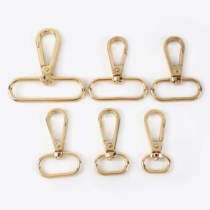 5/30pcs meetee 16-50mm Metall taschen Schnalle drehbare Hummer verschlüsse Trigger Clip Karabiner Rucksack Schlüssel bund Hardware Zubehör 8
