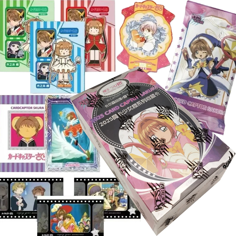 

Anime Card Captor Sakura Magical Girl Collection Cards Cartoon IP Shining Star Co Branded Cute Q-version Cards Children Gifts