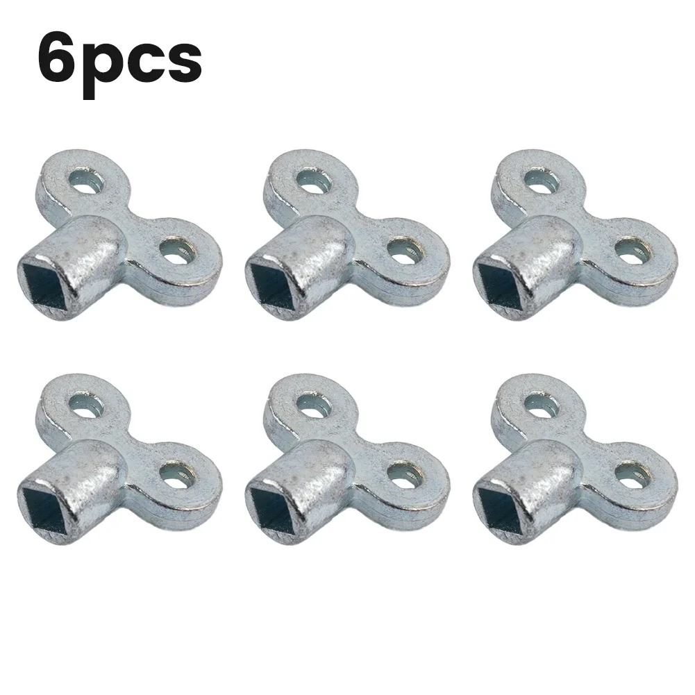 6pcs Radiator Wrench Zinc Alloy Heater Bleed Key Wrench Plumbing Bleeder Key Radiator Wrench Radiator Exhaust Valve Key Tools