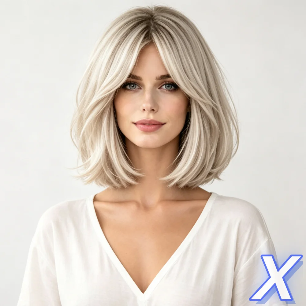 Soft Straight 24Inch Glueless Highlight Blonde HD Lace Front Wig For Women Pre Plucked Transparent Lace Heat Resistant Daily