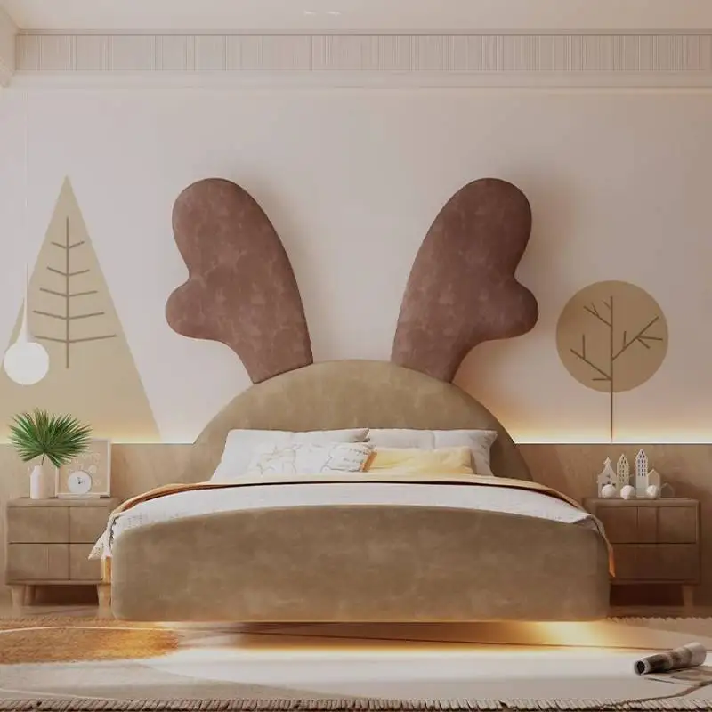 

Luxuce Wooden Kids Beds Decoration Safety Simple Single Design Toddler Bed Children Frame Modern Camas Infantiles Furniture Home