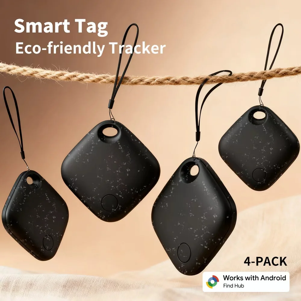 4-pcs أندرويد المقتفي صديقة للبيئة المحمولة لمكافحة خسر جهاز جوجل البحث محور مفاتيح مكتشف العلامة الذكية ل بكسل Xiaomi GMS #1