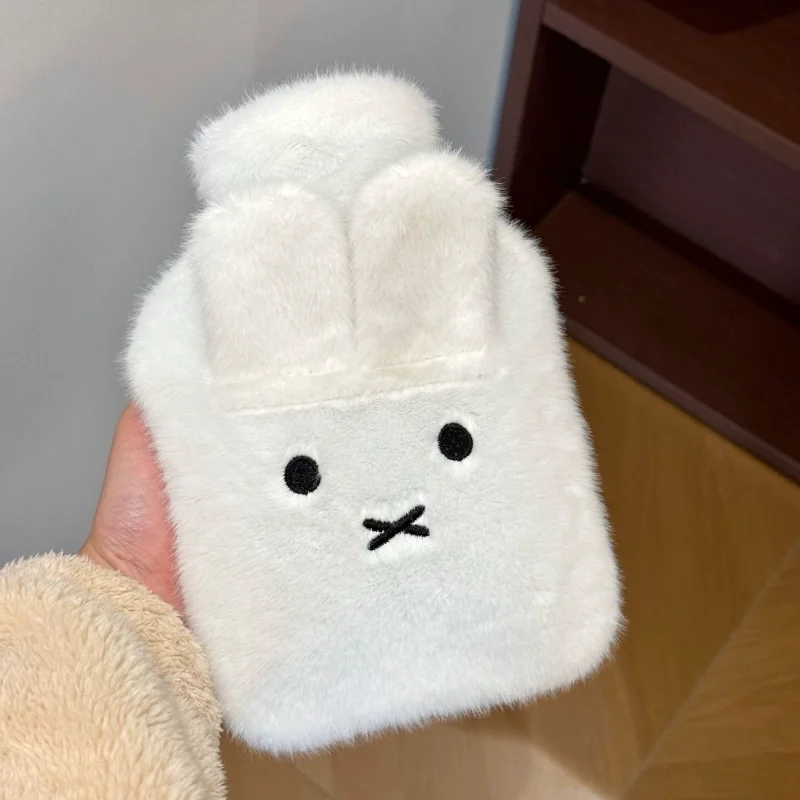 Miffy Cute Cartoon Plush Hot Water Bottle Cap Winter Hand Warmer and Bed/Sofa Heating Mat Anti Burn and Explosion proof Design