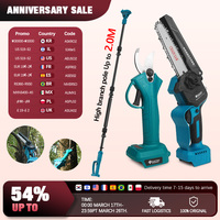 Brushless 6inch Chainsaw Cordless Electric Garden Pruner Electric Scissor High Branch Garden Saw Power Tool For Makita Battery