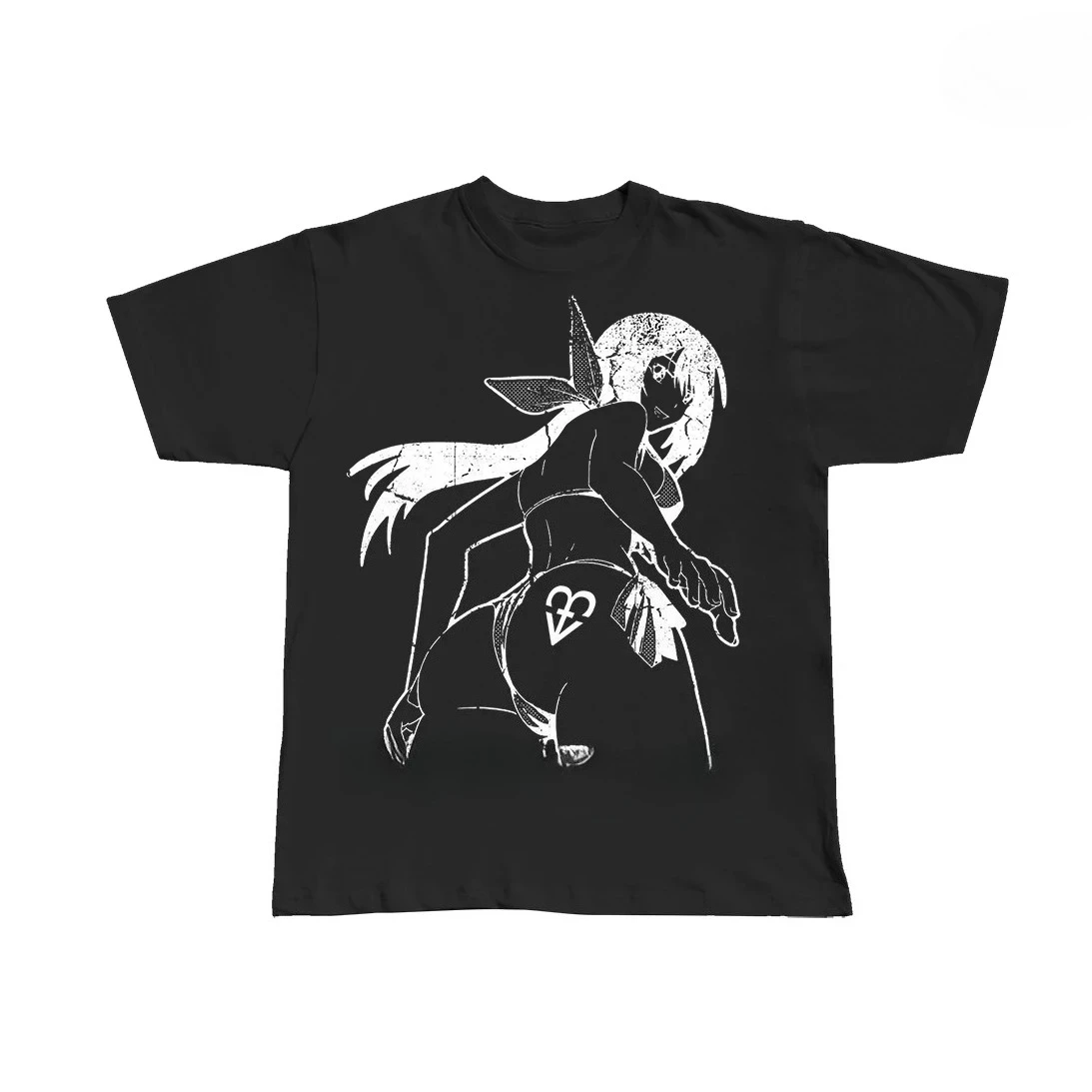 

2025 Pain-relieving Spirit Anime Fashion Trend Series Summer Printed Short-sleeved 2D Top for Competing Girls Same Gender Design