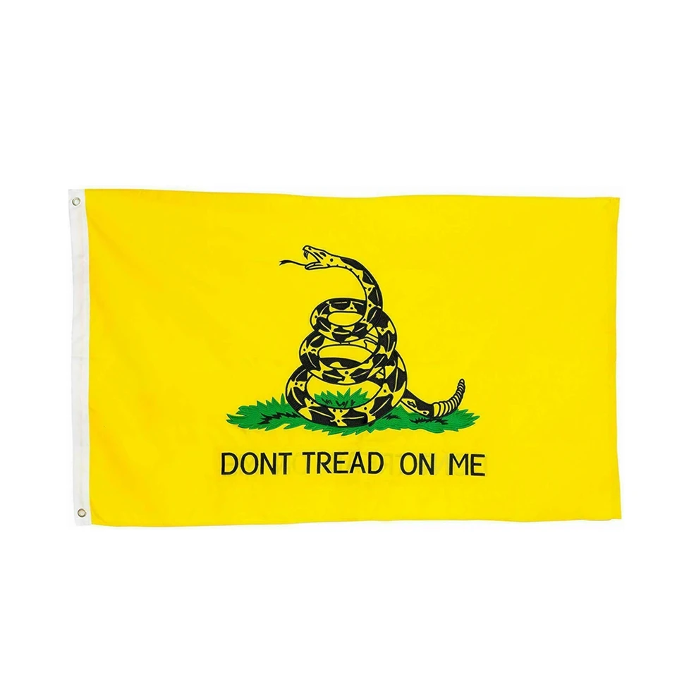 Gadsden Flag Don't Tread On Me Snake Flag 2x3ft 3x5ft Durable Polyester Printing Banner Indoor Outdoor Garden Wall Hanging Decor