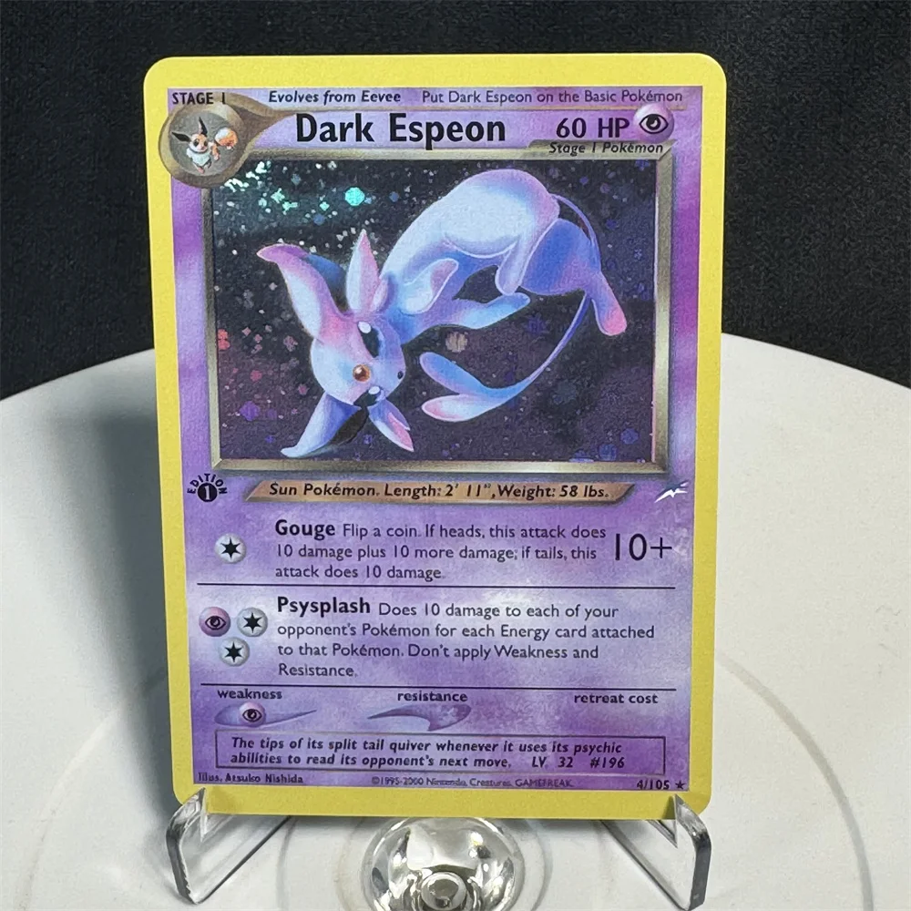 dark espeon pokemon card - Neo Destiny #4 Price & Value ($425.00) Mint / near mint condition trading card The Dark Espeon : r/PokeInvesting