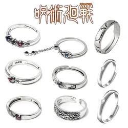 Anime Jujutsu Kaisen Rings Ryomen Sukuna Cosplay Black Dead Eye Unisex Ring Prop Jewelry Gift Accessories