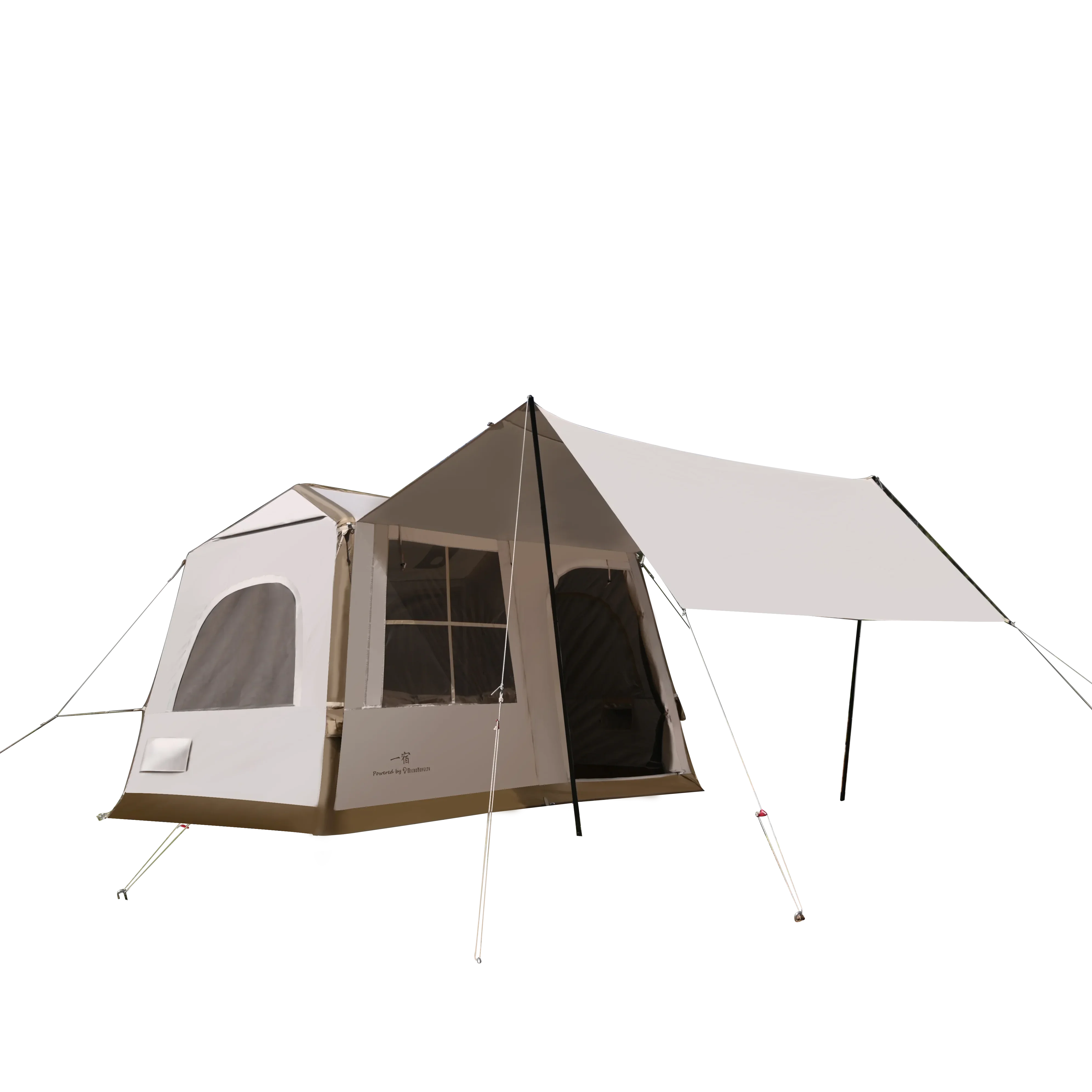 Aerogogo One button automatic inflatable ridge tent with built-in tent air pump portable camping outdoor tent