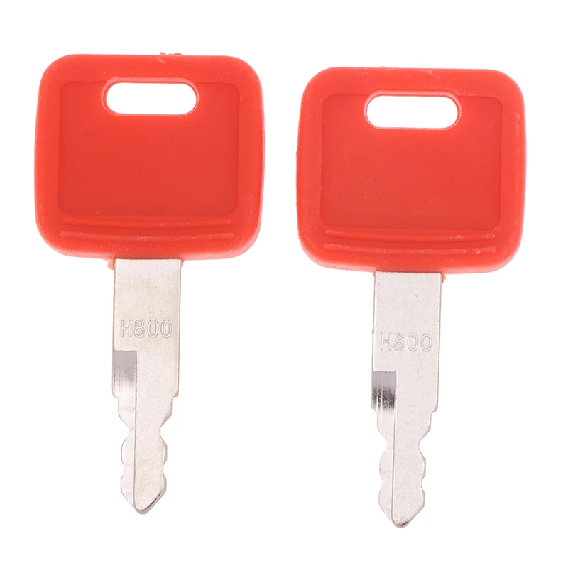 2Pcs H800 H800R Key Suitable For John Deere Case Hitachi Holland AT194969 AT147803 Excavator Keys