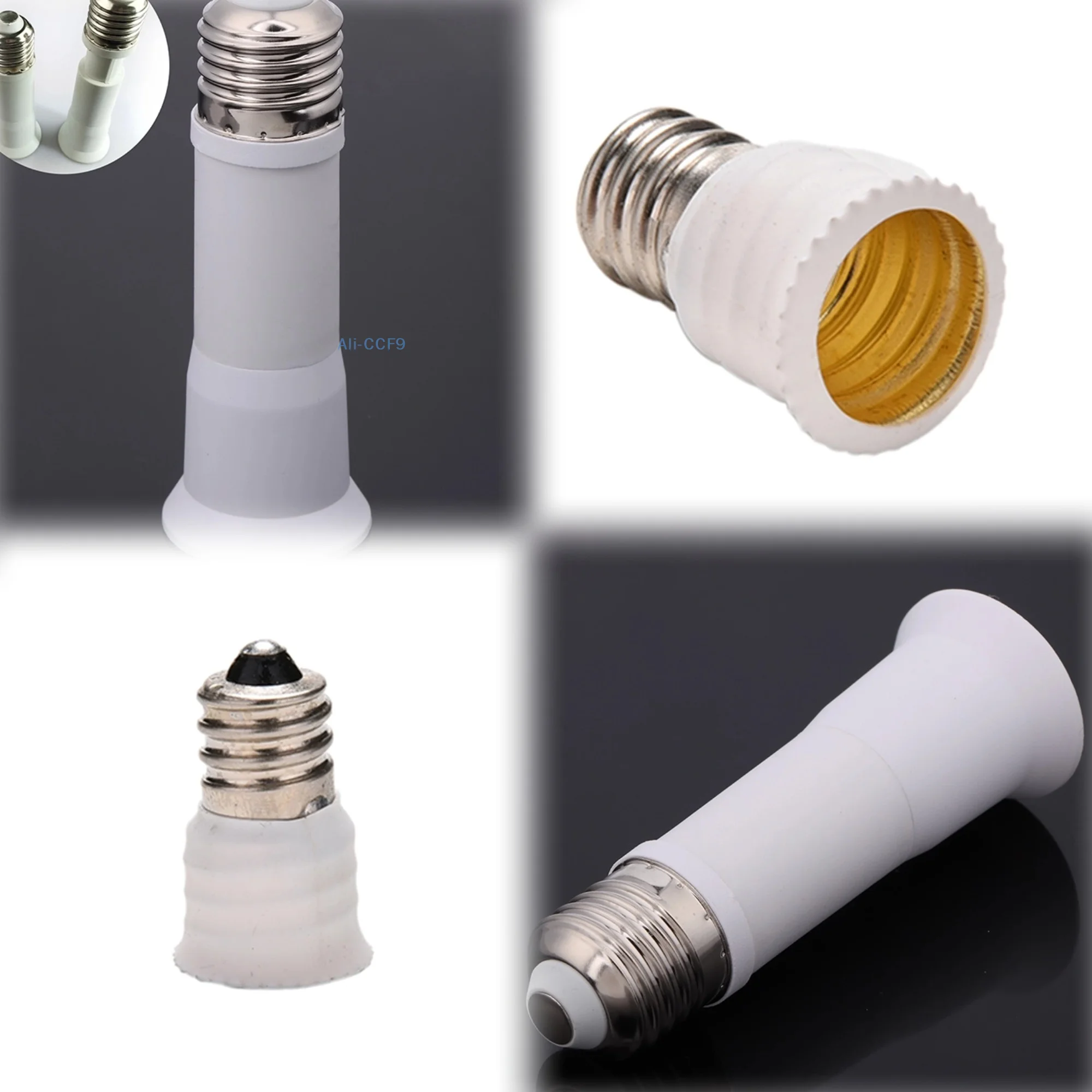 1Pc E27 Extended Bulb Socket 12CM E27 To E27 Extended Bulb Socket 1Pc E12 To E14 Bulb Holder Adapter