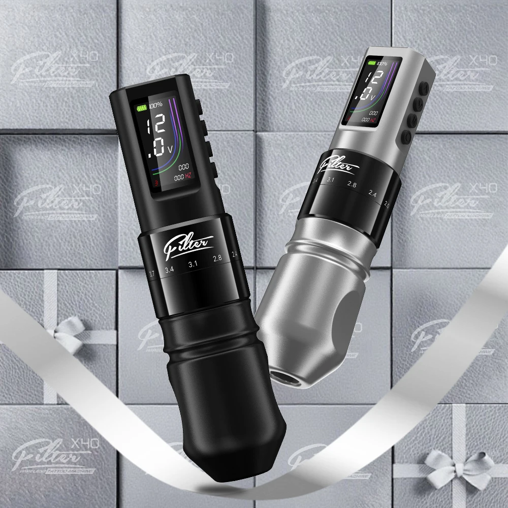 

Беспроводная тату-машинка с фильтром, ручка-ручка, регулируемый OLED-дисплей, аккумулятор 1600 мАч для картриджа, иглы для татуировки, поставка татуировки